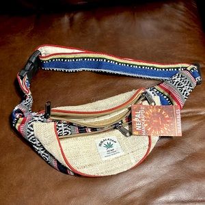 Himalayan Hemp Handcrafted Fanny Pack with adjustable waist | THC FREE | NWT